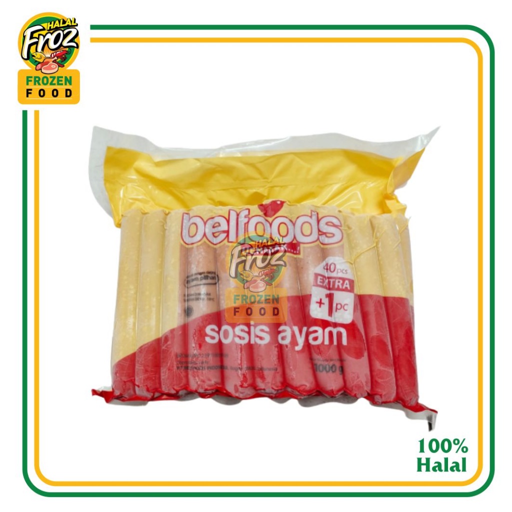 

Belfoods Sosis Ayam Uenaak 41pcs Kemasan 1kg HFPRS