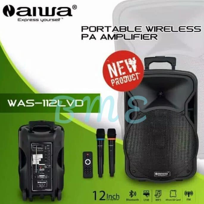 Speaker Portable Meeting Wireless Aiwa WAS-112LVD