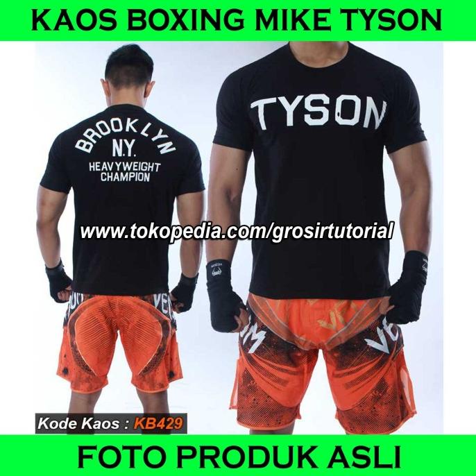 Kaos Boxing, Mike Tyson , Kaos Tinju Mike Tyson, T Shirt Tyson Kb449