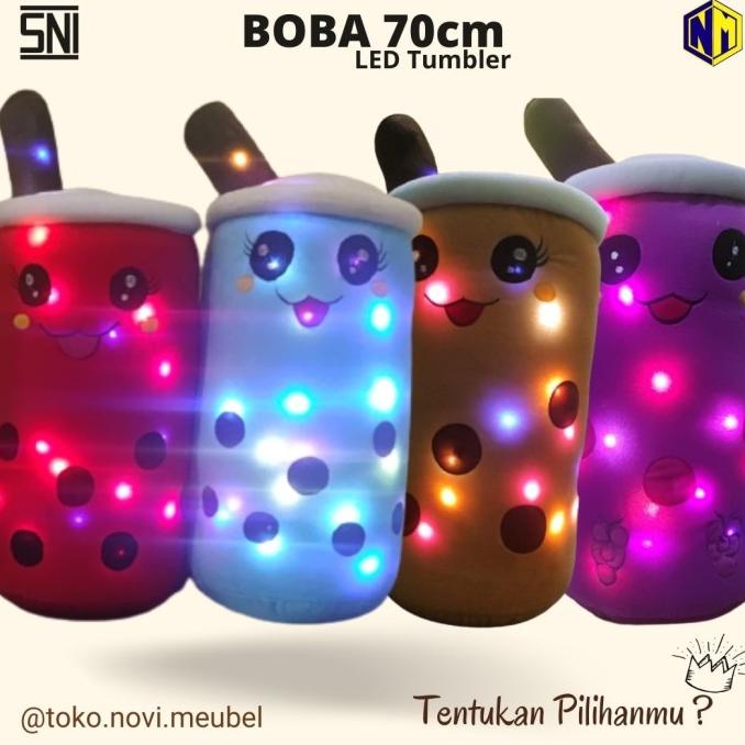 Boneka Boba Bantal Boba Giant Super Besar 70 Cm Led Sni Terlaris