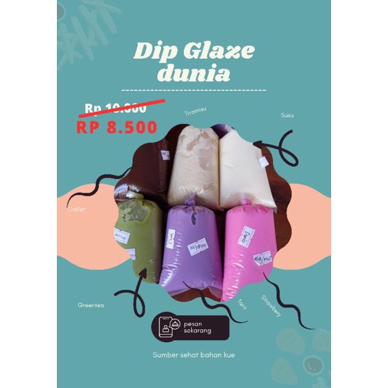 

glaze dunia repack 250 gram