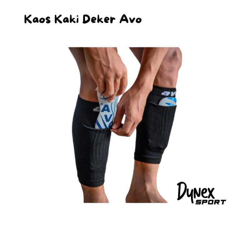 Kaos Kaki Deker AVO Shin Guard AVO Pelindung Kaki Sock AVO