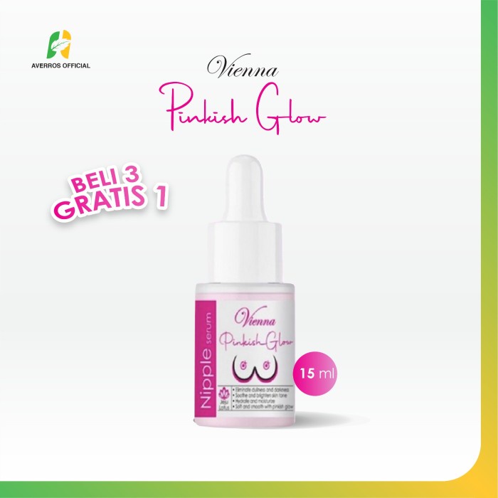 Terlaris Vienna Pinkish Nipple Glow Serum 15 Ml Pemutih Puting Payudara Pink