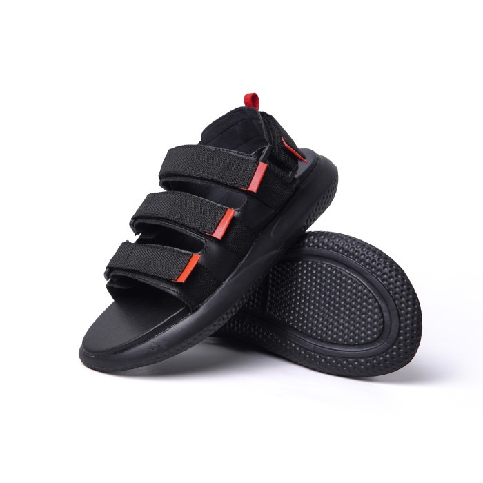 Dorks Archieve full black Sandal Gunung Sandal pria Sandal Wanita