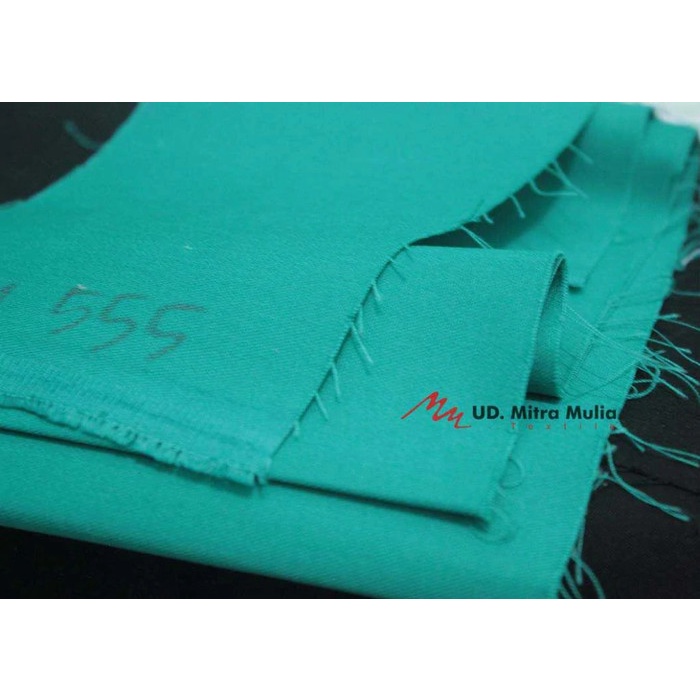 Kain American Drill 1919 Meteran, Kode 555 Warna Hijau Tosca
