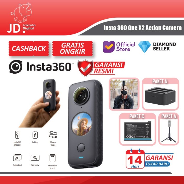 Terlaris Insta360 One X2 / Insta 360 One X2 Action Camera