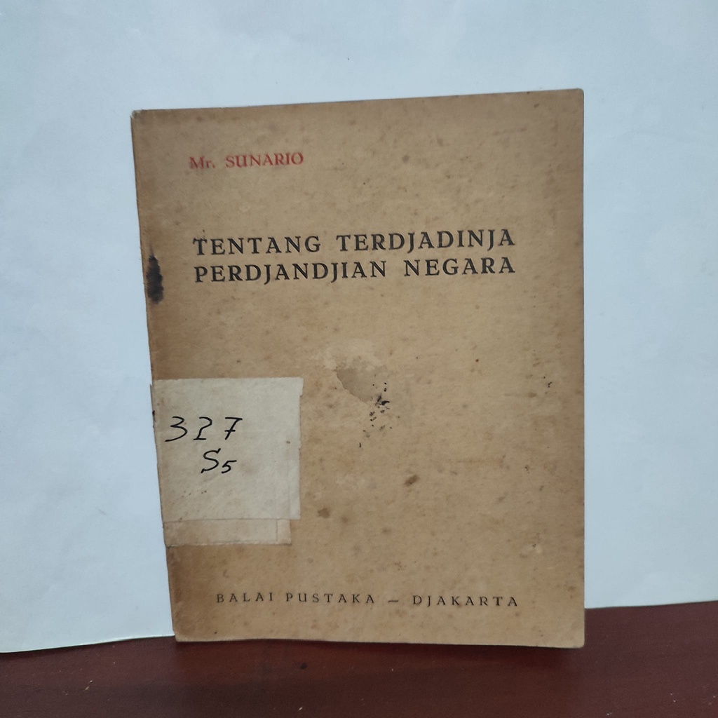 Tentang Terjadinja Perdjandjian Negara
