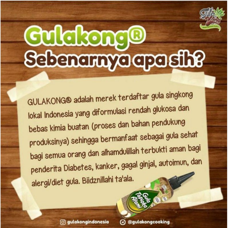 

Gulakong Gula Singkong Cair Botol 1350 Gr