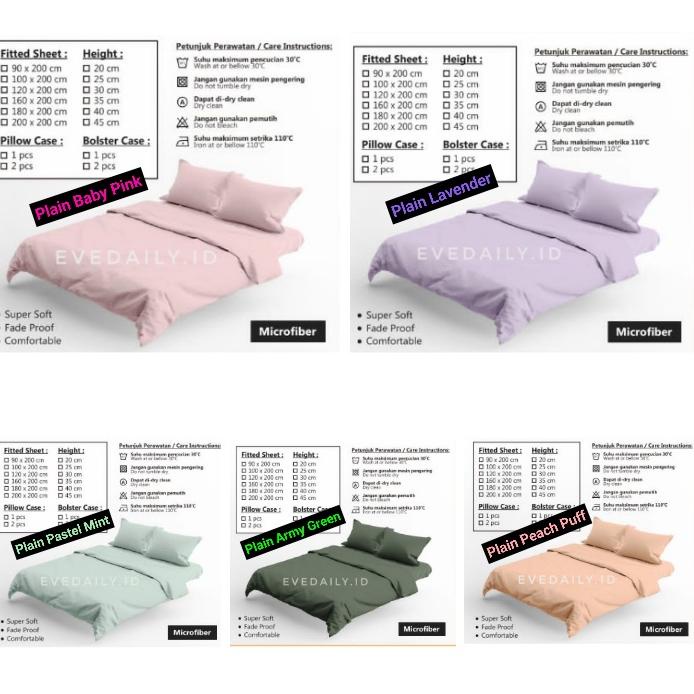 PROMO COD / SPREI HOMEMADE MOTIF POLOS KOTAK / PREMIUM QUALITY / CUSTOM UKURAN / COD / MURAH / BAGUS