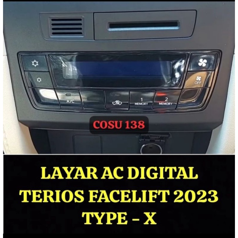 anti gores Layar ac digital daihatsu terios type X 2023 nano glass 9h