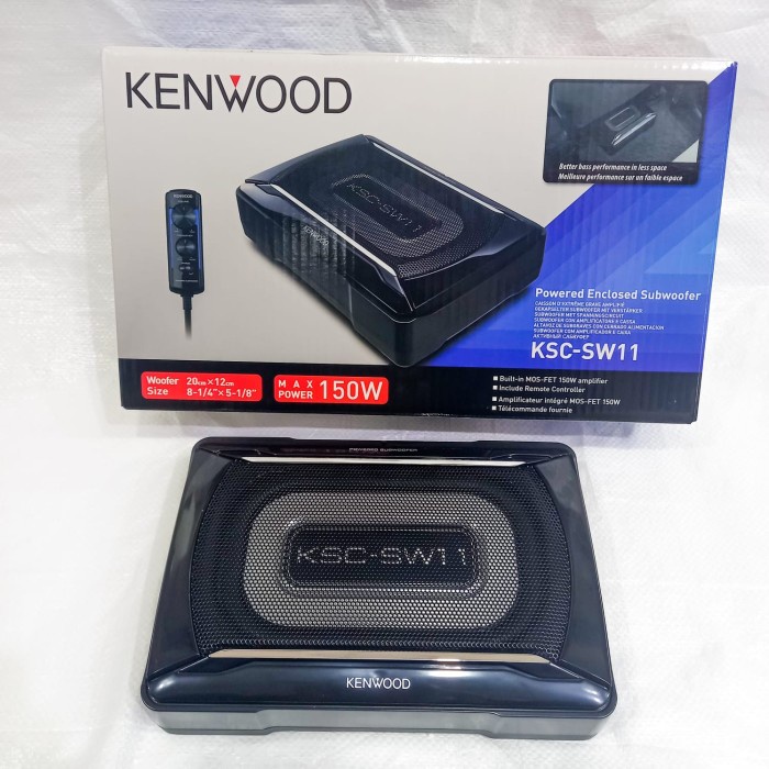 Subwoofer Kolong Kenwood KSC-SW11 / Sub Kolong Aktif Kenwood 8 Inch star