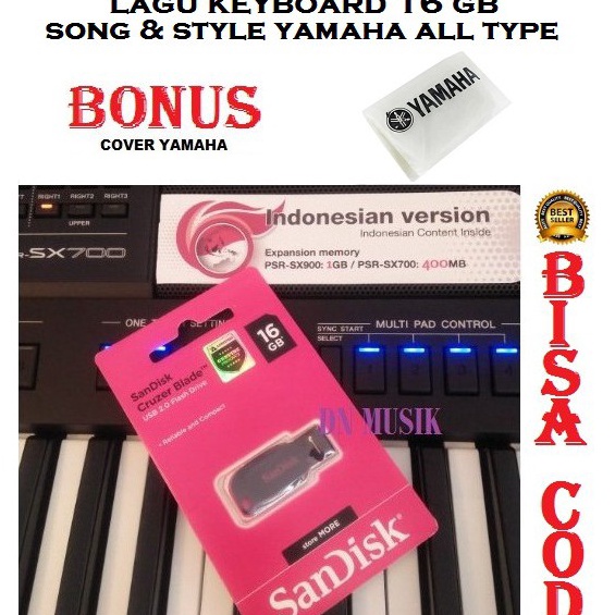 SALE LAGU KEYBOARD YAMAHA SEMUA TIPE PSR  DAN PIANO CLAVINOVA MIDI SONG & STYLE BONUS COVER YAMAHA P