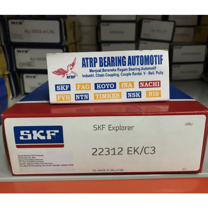 SPEHRICAL ROLLER BEARING 22312 EK/C3 SKF terpopuler