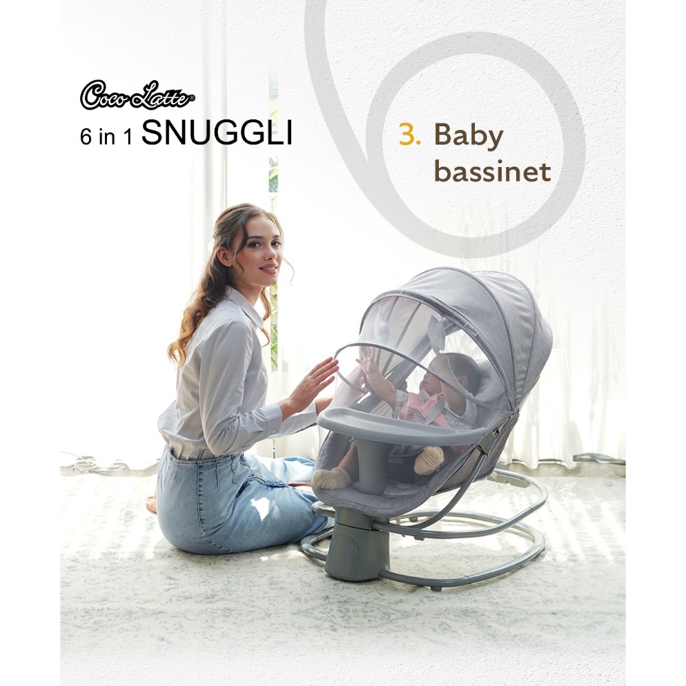Harga Termuraah.. Ayunan Bayi Cocolatte Snuggli & Babydoes Claptown Bouncer Elektrik Automatic Baby 