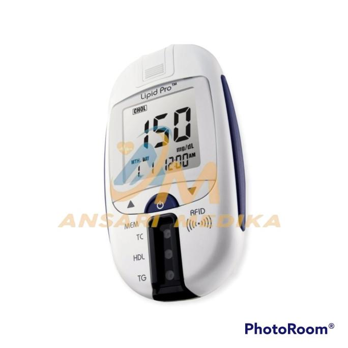 Alat Tes Lipid Pro Kolesterol Trigliserida HDL LDL Glucose Meter