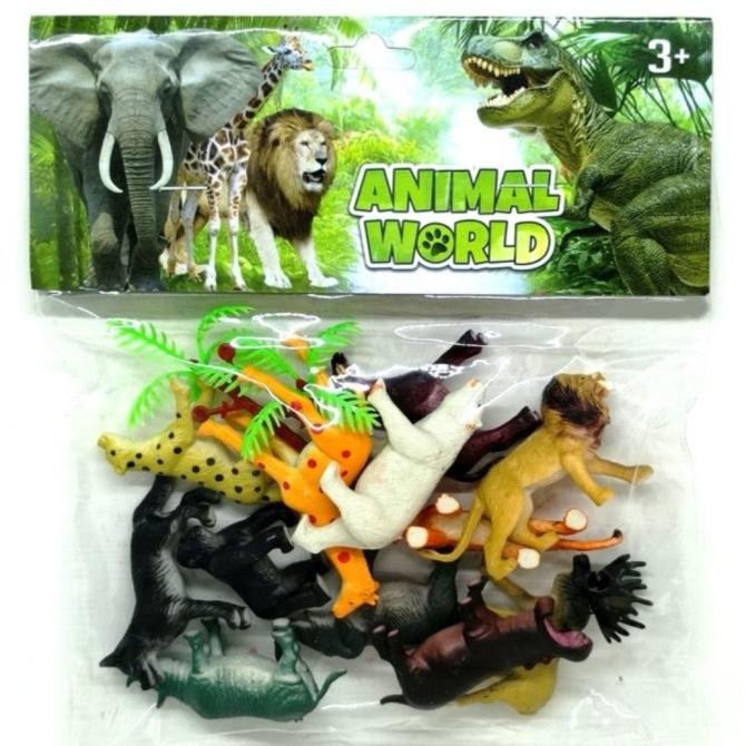 Mainan Hewan Karet Kecil / Wild Animal Set