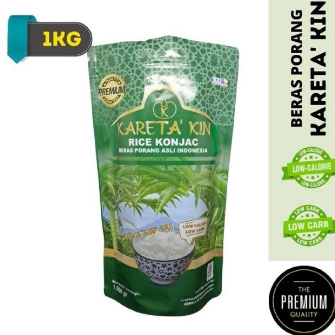 

BERAS SHIRATAKI PORANG RICE KONJAC KARETA KIN QUALITY PREMIUM 1 Kg