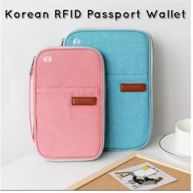 Lucia Korean Rfid Passport Holder / Rfid Passport Wallet 2 Ukuran