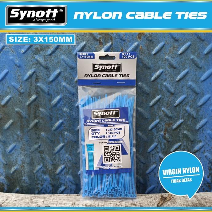 

Kabel Tis 150 Mm X 3 Mm Cable Ties Biru Isi 100Pcs