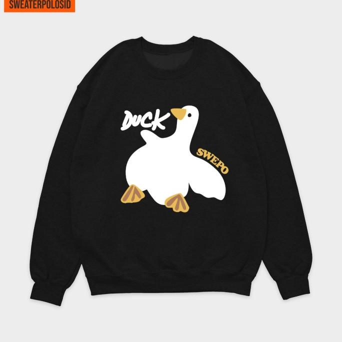 SWEPO Basic Sweater Duck Swepo M-XXL (Pria & Wanita) - Hitam,M