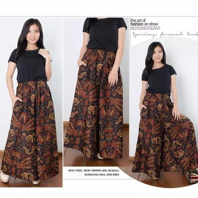 jelita Celana panjang Kulot Jumbo Batik Wanita