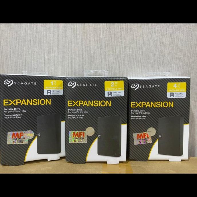 seagate expansion hardisk eksternal 4tb - hitam