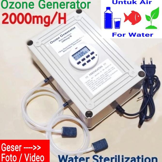 Ozone Generator 220v 2000mg Water Ozonizer Germicidal Sterilizer