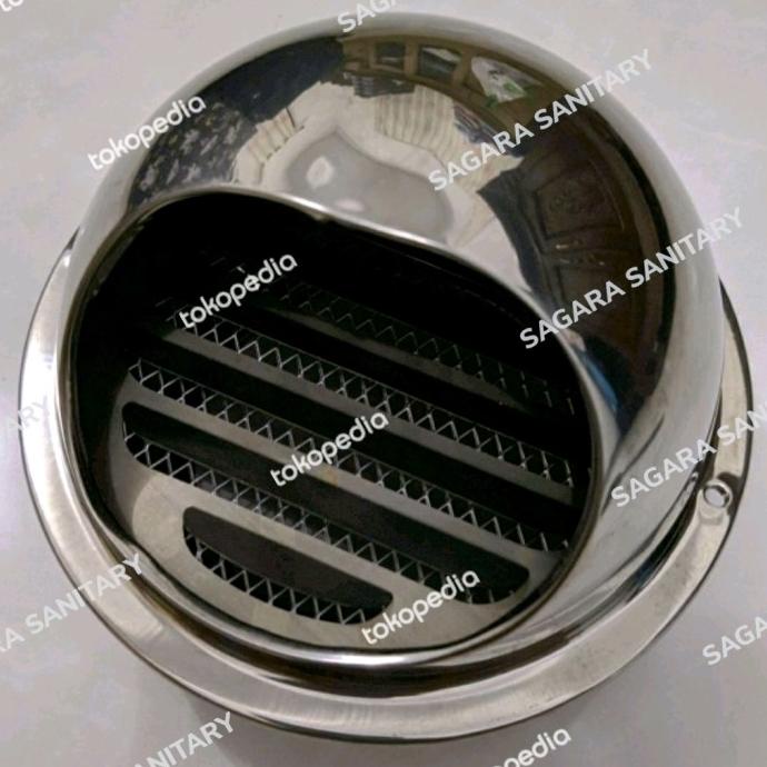 tutup cerobong asap exhaust 3 in / exhaust fan drille 3" stainless