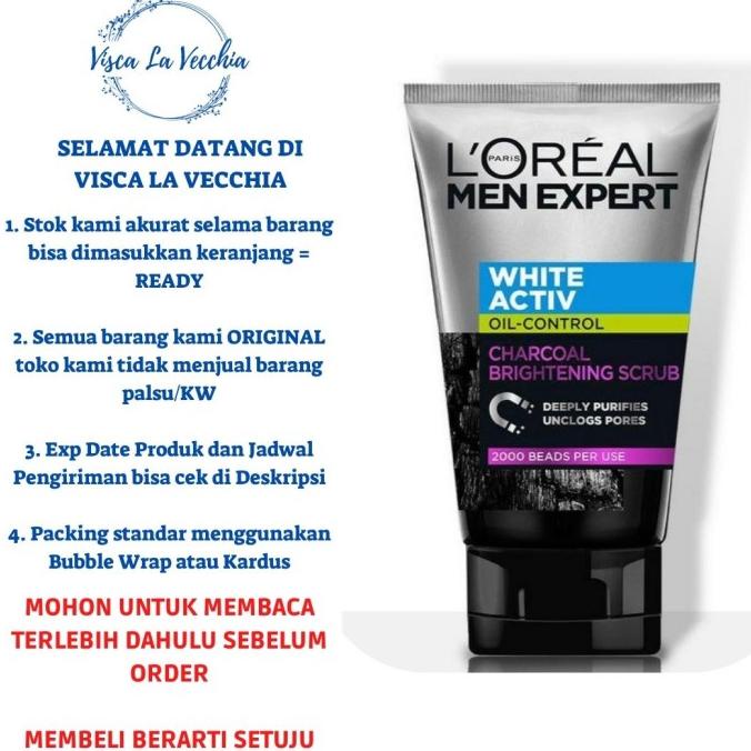 L'Oreal Loreal Men Expert White Active Facial Foam/Scrub 100ml