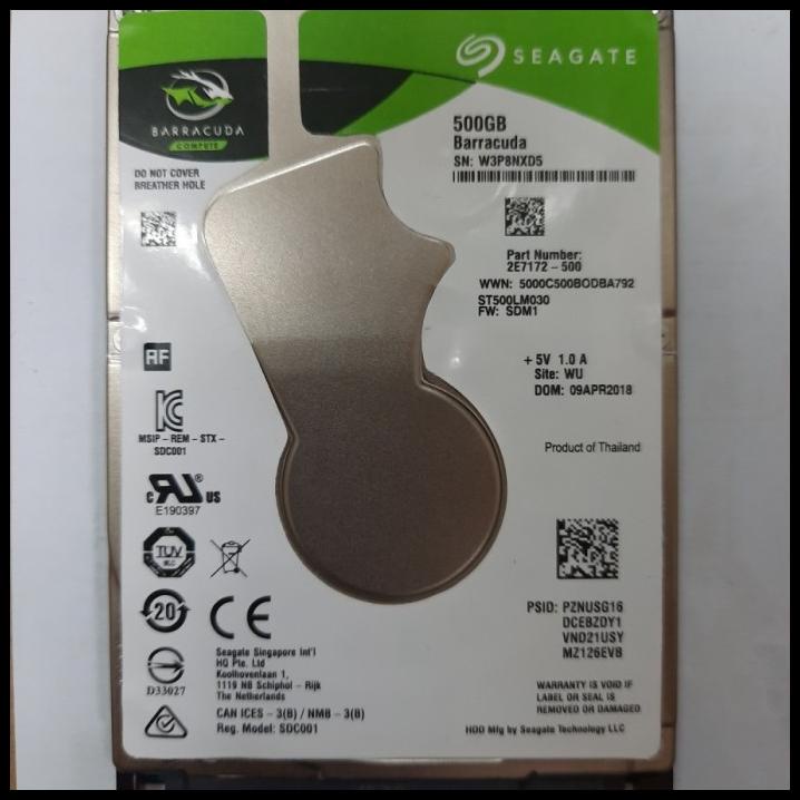 Best Product Harddisk Laptop Seagate 500Gb Slim Sata 2.5" Slim Internal