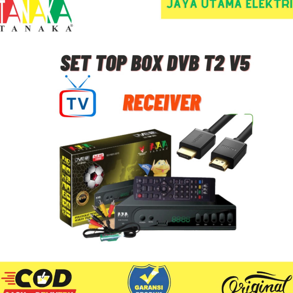 ・Ief SET TOP BOX TANAKA METAL DVB T2 V5 /STB T2 DVB JURRASIC TANAKA y Terbaru ★.