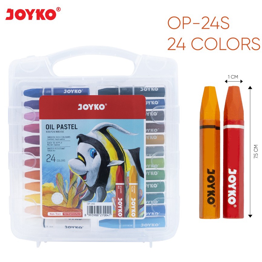 

QN8935 Oil Pastels / Krayon / Crayon Joyko 24 Warna ➽Terkini