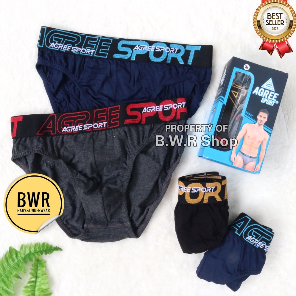 Murah Meriah.. CD AGREE SPORT 2317 2321 2322 2323 2325 2326 2327 2328 2330 / Celana Dalam Pria Agree