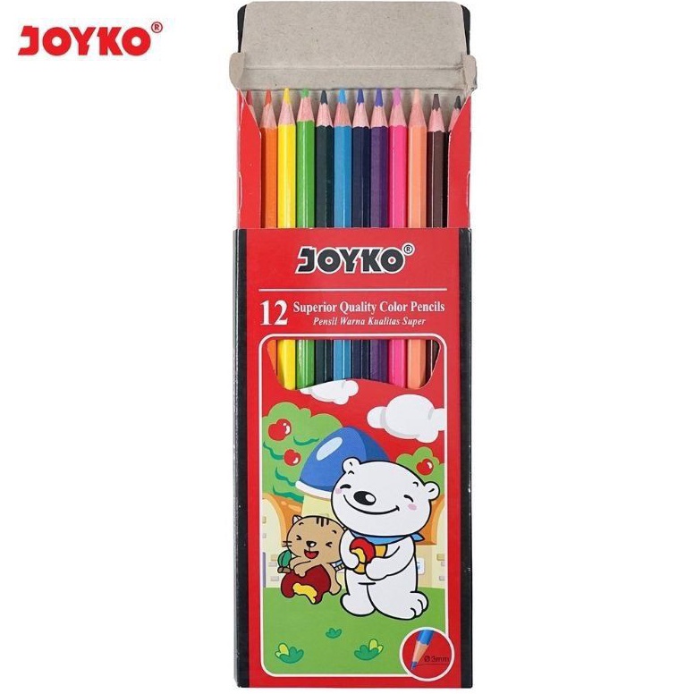 

(R2G ㊖㊚> Pensil Warna 12 Warna Panjang Joyko CP-12PB - supeer.keren.