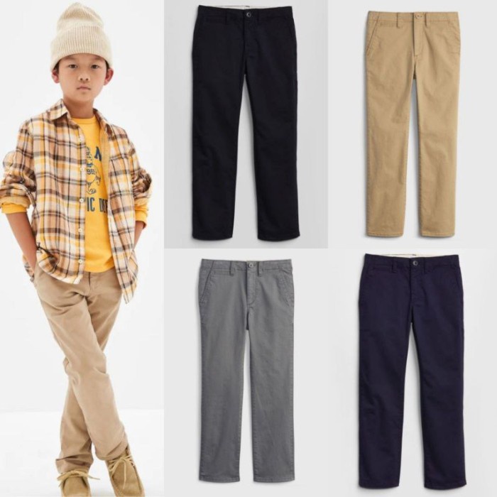 Celana Panjang Chinos Sekolah Anak Laki Laki Gap 5 8 10 12 16 18 Tahun