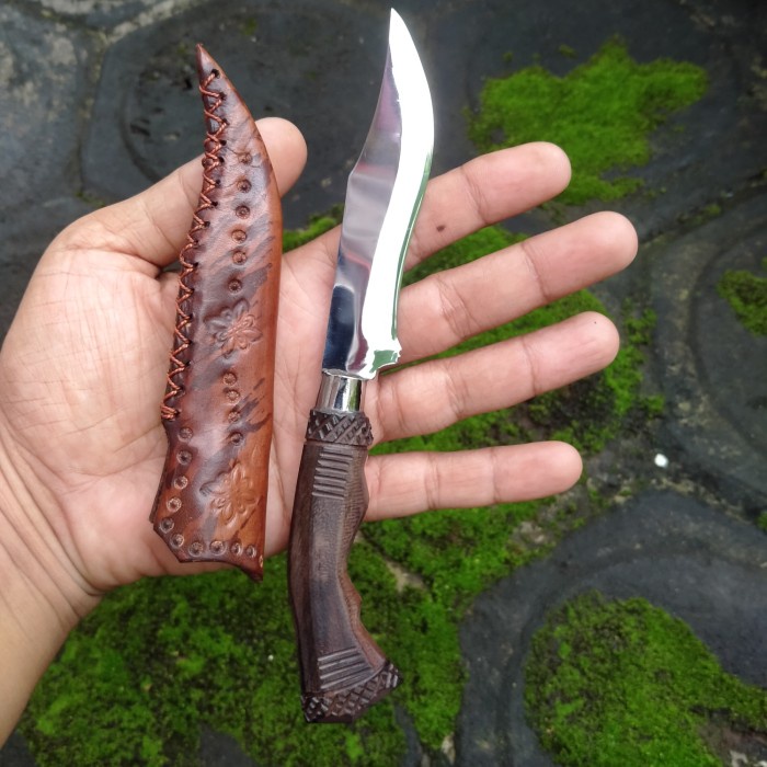 

pisau rambo mini imut lucu unik baja hss baja putih