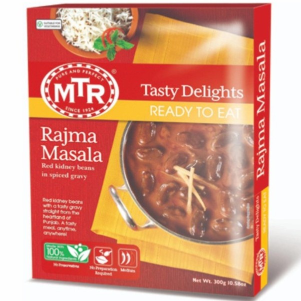 

Makanan India Mtr Ready To Eat Rajma Masala 300G