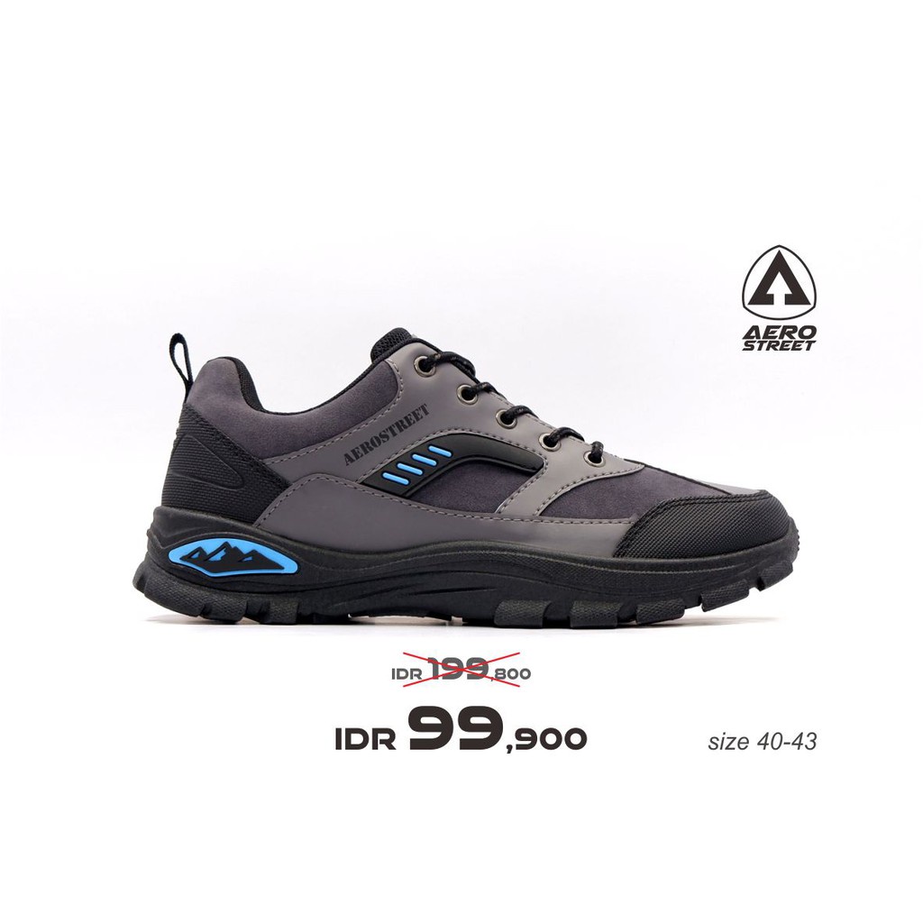 Aerostreet 40-43 Ormond Abu Tua - Sepatu Sneakers Outdoor Sport Pria Wanita Aero Street 21AA08