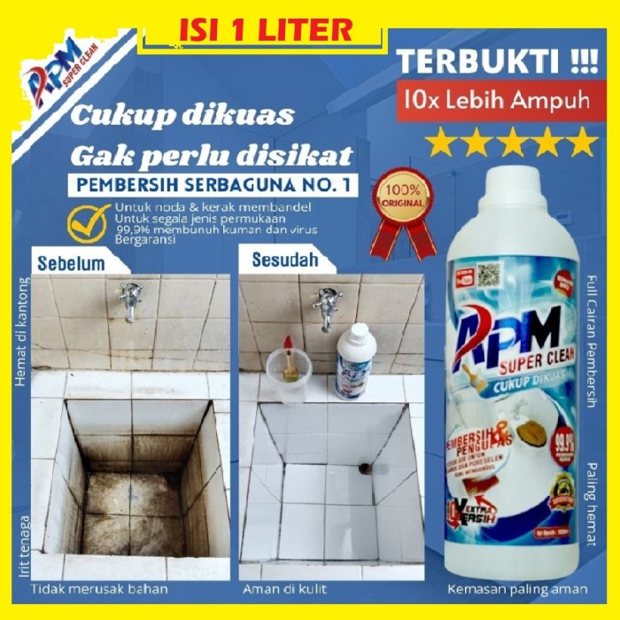 Danil Pembersih Kerak Keramik Kamar Mandi Apm Super Clean Pembersih Toilet