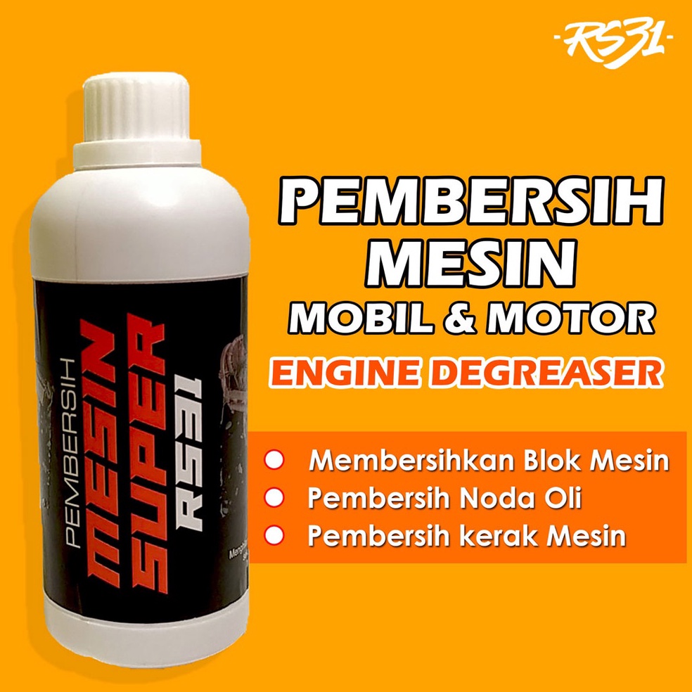 MURAH MERIAH RS31 Engine Degreaser Super Bersih Untuk Blok Mesin Motor & Mobil 500 ML - Pembersih Me