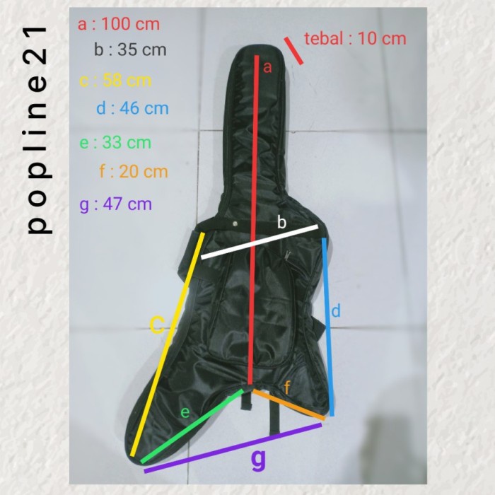 DISKON SPESIAL TERBEST TAS GITAR MODEL IBANEZ XIPHOS / SOFTCASE GITAR LISTRIK XIPHOS TERLARIS