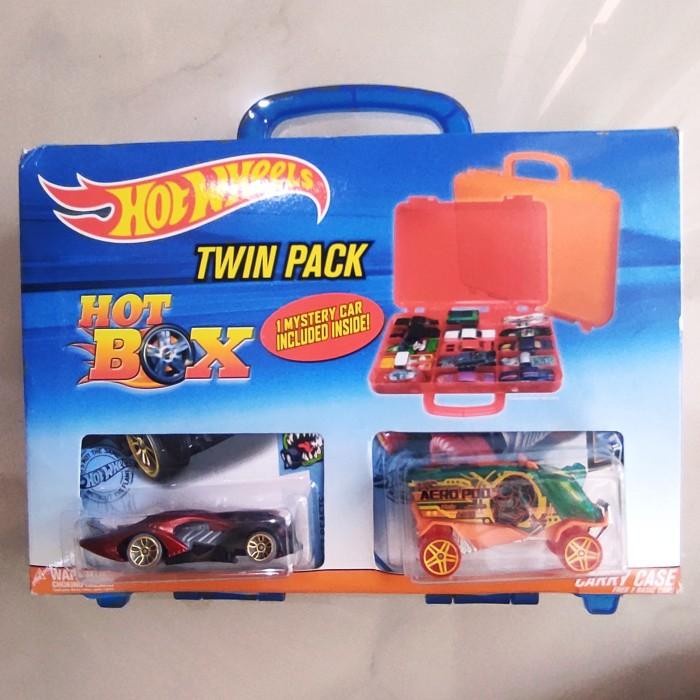 MUST HAVE PROMO HOTWHEELS HOT WHEELS HOT BOX TWIN PACK CARRY CASE FREE 3 CARS TERLARIS