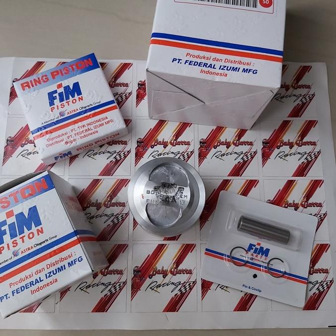 SALE PISTON KIT FIM 56 JUPITER Z VEGA R 57 57.5 58 58.5 59 PEN 13 MM ORI Termurah