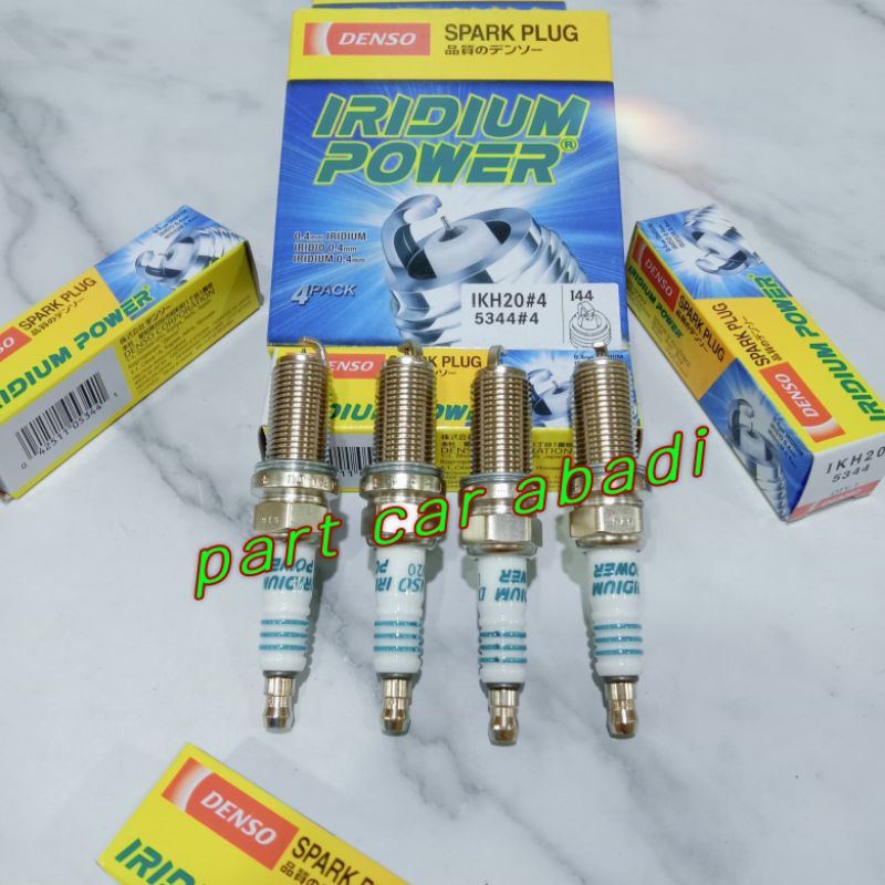 Busi Iridium Power/Spark Plug 1Set 4Pc Asli Denso Mobil Fortuner Innova Hilux Mesin Bensin