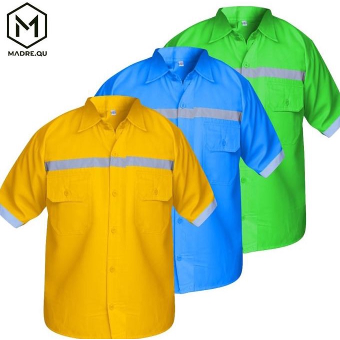 atasan kerja lengan pendek wearpack safety / baju kemeja kerja pendek