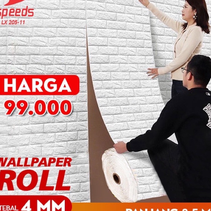 Kualitas Dijamin Wallpaper Dinding Roll Wallpaper 3D Wallpaper Dinding batu bata 205-1.