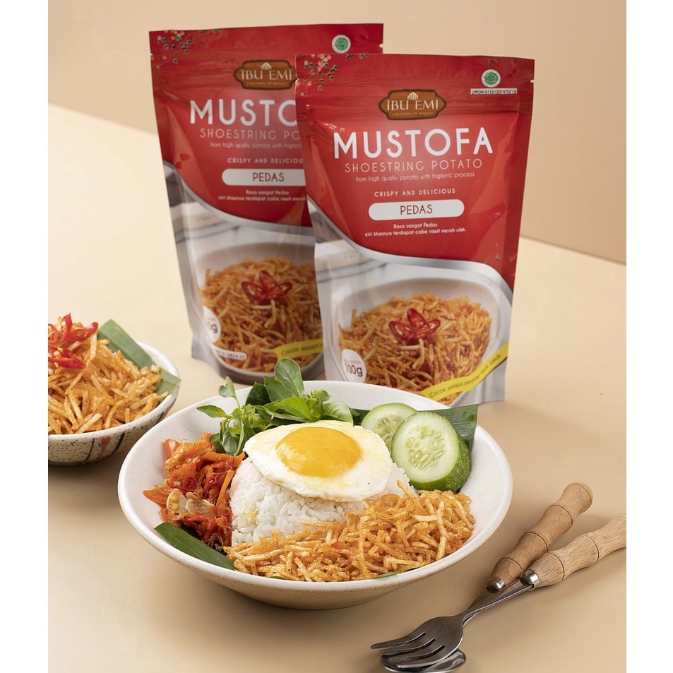 

☇✯✱ KENTANG MUSTOFA IBU EMI 125gr/KERING KENTANG Model Baru