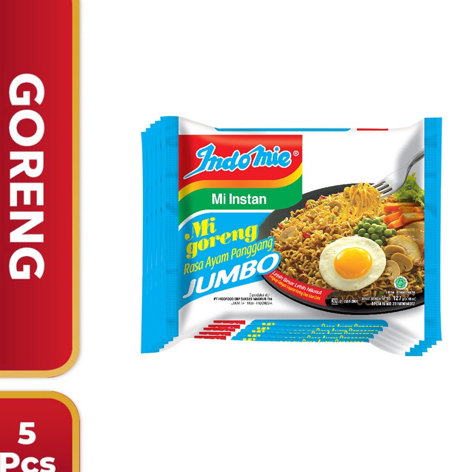 

Ready Stock 5 Pcs - Indomie Goreng Ayam Panggang Jumbo Ready