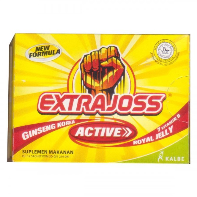 

Grosir ☘️MUMTAAZZTORE☘️ KALBE ExtraJoss Extra Joss Active [12s x 4gr] Ready Stock