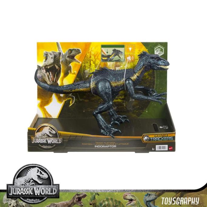 promo Jurassic World Dino Trackers Track N Attack Indoraptor Dinosaur Figure ready stock